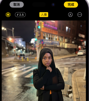 张家口苹果15服务店分享如何在iPhone15系列机型拍摄照片中添加人像效果 